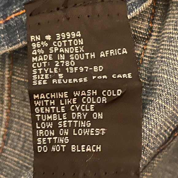 CUSTOM DENIM MAXI SKIRT Hand Made in South Africa Painted Woven Tribal Fabric 5 - Picture 12 of 12